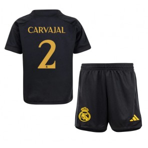 Real Madrid Daniel Carvajal #2 Replika Babytøj Tredje sæt Børn 2023-24 Kortærmet (+ Korte bukser)